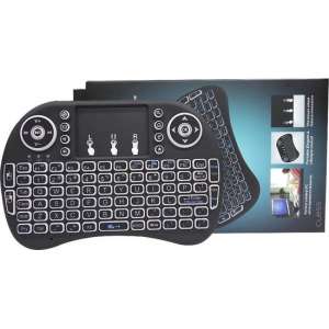 Draadloos Mini Toetsenbord - Wireless Mini Keyboard – Blacklight - Kodi