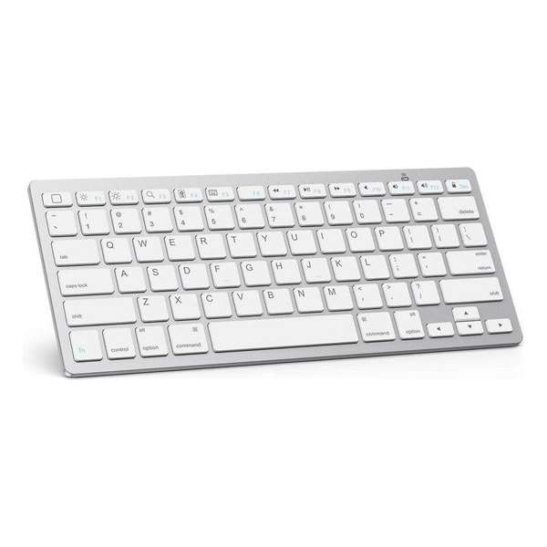 Draadloos Toetsenbord - Wireless Keyboard - Bluetooth - Wit Draadloos Toetsenbord - Wireless Keyboard - Bluetooth - Wit