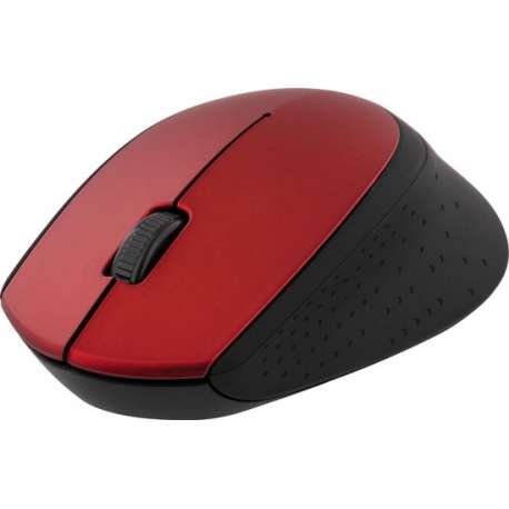 DELTACO MS-462 Draadloze optische muis 1200 DPI - met USB nano ontvanger - Rood