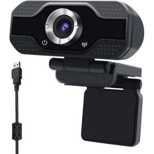 Webcam voor Pc - Full HD 1080p - met Usb en Mic - Vergaderen/Lessen/Familie - geen Software nodig