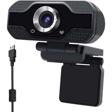 Webcam voor Pc - Full HD 1080p - met Usb en Mic - Vergaderen/Lessen/Familie - geen Software nodig