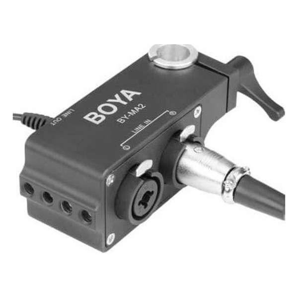 Boya Duo XLR Audio Adapter BY-MA2 voor DSLR en Camcorders