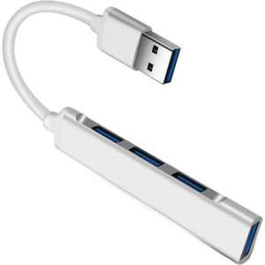 Everytech® | Mini aluminium USB-hub | 4 USB-A poorten