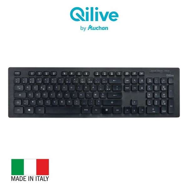 Qilive Q.8940 toetsenbord RF Draadloos Italiaans Zwart