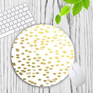 Muismat Golden Dots| Muismat Rubber | Mousepad 20 x 20 cm