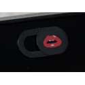 IN-VI® DESIGN - RED LIPS // 2-pack // zwart // webcamcover privacy protect slide webcam cover