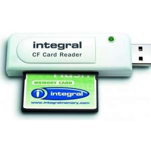 Integral INCRCF geheugenkaartlezer Wit USB 2.0