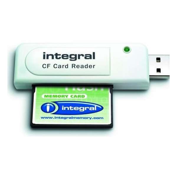 Integral INCRCF geheugenkaartlezer Wit USB 2.0