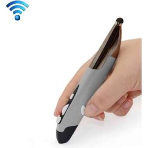 Innovatieve draadloze 2.4 GHz Pen stijl Handheld Muis voor PC & Laptop (grijs)