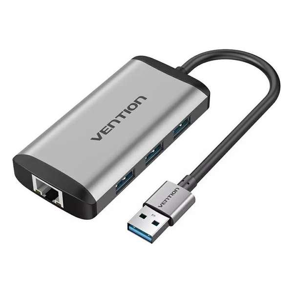 Vention USB Hub 3.0 Gigabit LAN Ethernet Adapter en 3x USB 3.0