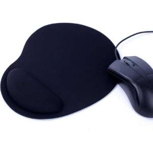 KOOZIE.EU - Mousepad met neoprene toplaag | muismat | zwart