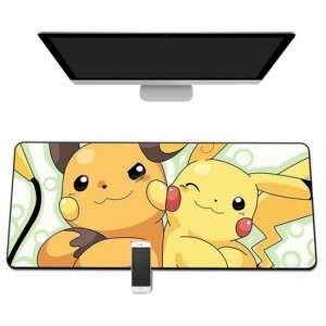 Muismat -- 90x40Cm -- Pokémon -- Pikachu -- Full Collor Mousepad -- Waterproof