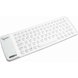 Gembird Bluetooth Oprolbaar Keyboard - Wit