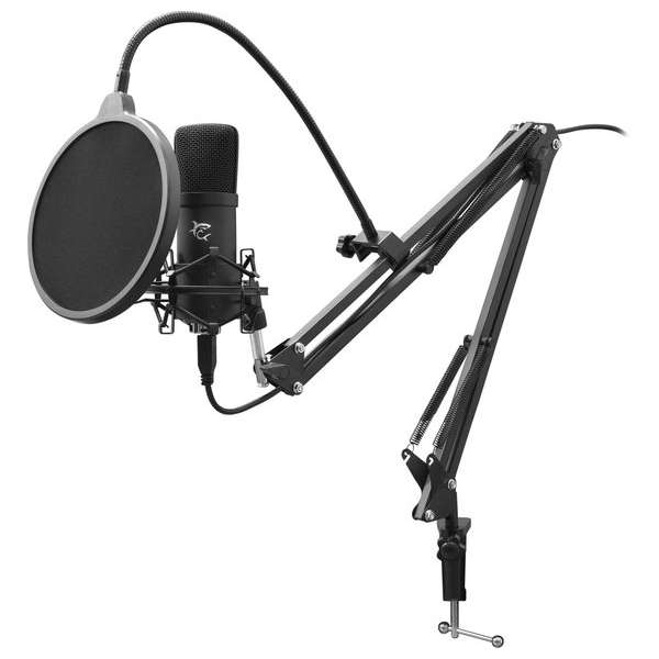 White Shark Zonis – Studio Microfoon Met Arm – Popfilter - USB