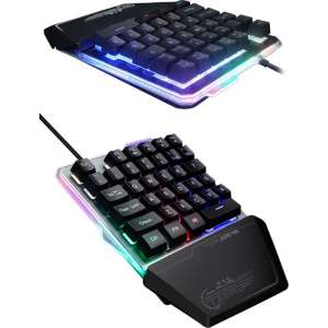 Toetsenbord gaming - Qwerty keyboard - Met ledverlichting en usb - Handige keypad