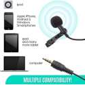 Lavalier Omnidirectional Microphone - Microfoon Smartphone / Tablet Laptop  IOS / Android / Windows -
