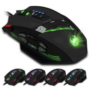 Technite Gaming Muis - Muis Met Draad - Computer Muis RGB Verlichting  - Rapid Fire - 7200DPI