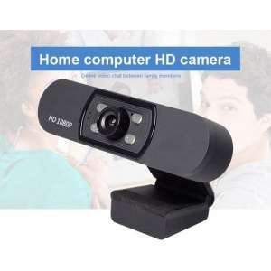 Webcam Full HD 1080P voor PC / Mac OS X met clipper - tot 1920 x 1080P - USB Plug & Play - Met Microfoon - Auto licht correctie