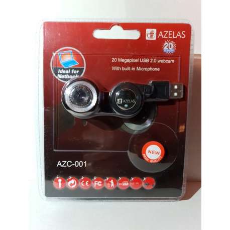Webcam -  20 Megapixel - Plug&Play - Usb 2.0 - AZC 001 - AZELAS
