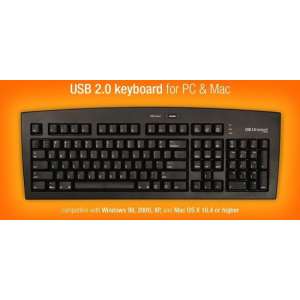 Matias USB 2.0 Keyboard (Black - PC/Mac - UK Layout)