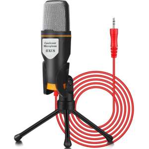 PC Microphone with Stand for Gaming, Recording, Podcasts, Singing, Youtube, Karaoke, Skype etc.