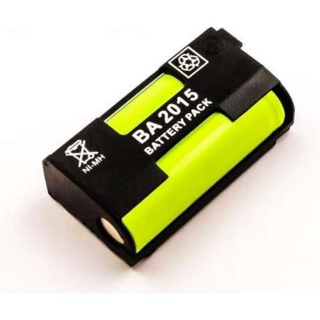 Battery similar SENNHEISER BA2015, NiMH, 2,4V, 1500mAh, 3,6Wh