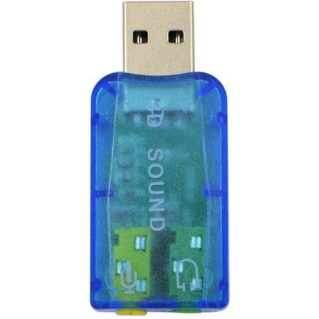 KELERINO. Externe USB Geluidskaart Adapter - Virtuele 5.1 en 3D geluid