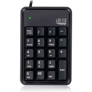 Adesso AKB-600HB Mechanisch toetsenbord met 19 toetsen