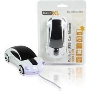 BasicXL BXL-MOUSECAR32 Optische USB Automuis - Wit