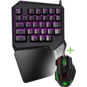 Game Toetsenbord 35 Toetsen – Ergonomisch - Gaming Keyboard – One Hand Keypad – Keypad – Pc Gaming