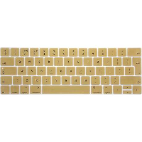 Toetsenbord Cover voor New Macbook PRO 13/15 inch (Touch Bar) 2016/2017/2018/2019 A1706 A1708 A1989 - Siliconen - Goud