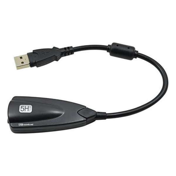 Externe USB Geluidskaart - 7.1 Adapter 5HV2 - 3D Audio Headset - 3.5mm - Voor Laptop en PC