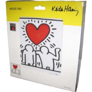 Eminent Keith Haring Mouse Pad Zwart, Rood, Wit