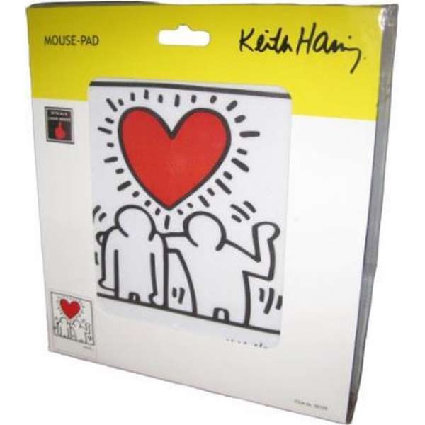 Eminent Keith Haring Mouse Pad Zwart, Rood, Wit