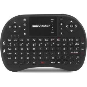 Sumvision Nico draadloos toetsenbord + muis multimedia touchpad zwart