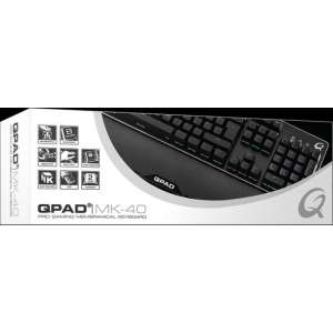 QPAD - MK-40 Pro Gaming Membranical Keyboard, Aluminium, LED Backlit, US International Layout