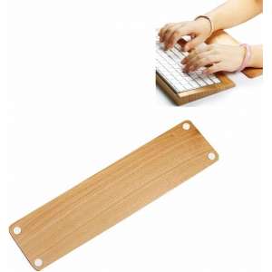 SamDi (wit) berken houten Rest polssteun / Hand Pad toetsenbord voor PC toetsenbord(geel)