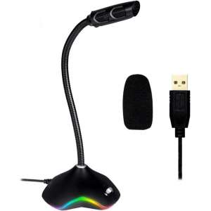 KLIM Talk flexibele microfoon | USB | RGB verlichting