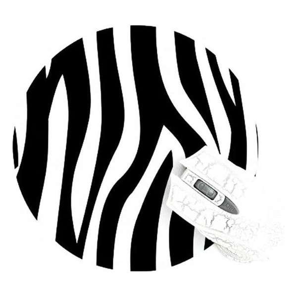 Muismat Zebra Rond | Mousepad Rubber