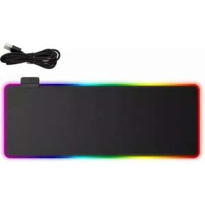 RGB Gaming Muismat - 80x30x4 - LED Verlichting - Anti slip