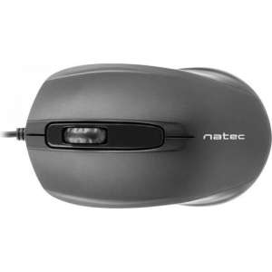 Natec Hoopoe - Bedrade Muis - USB 2.0 - 1600 DPI - Zwart