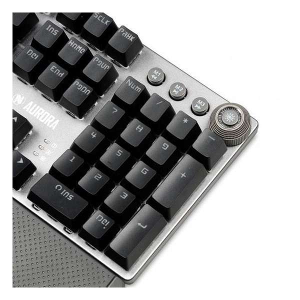 iBox AURORA K-3 toetsenbord USB QWERTY Zwart, Zilver