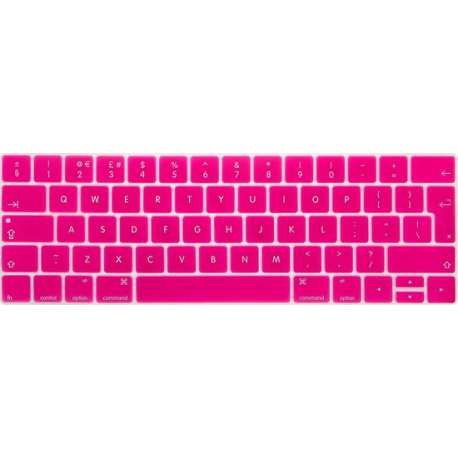 Toetsenbord Cover voor New Macbook PRO 13/15 inch (Touch Bar) 2016/2017/2018/2019 A1706 A1708 A1989 - Siliconen - Neon Pink