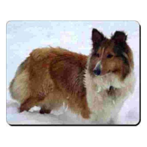 Shetland Sheepdog sneeuw Muismat