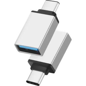 OTG USB Type C 3.1 Data connector USB 3.0 vrouwelijk Metaal voor Telefoons \ Smartphones \ Tablets - zilver