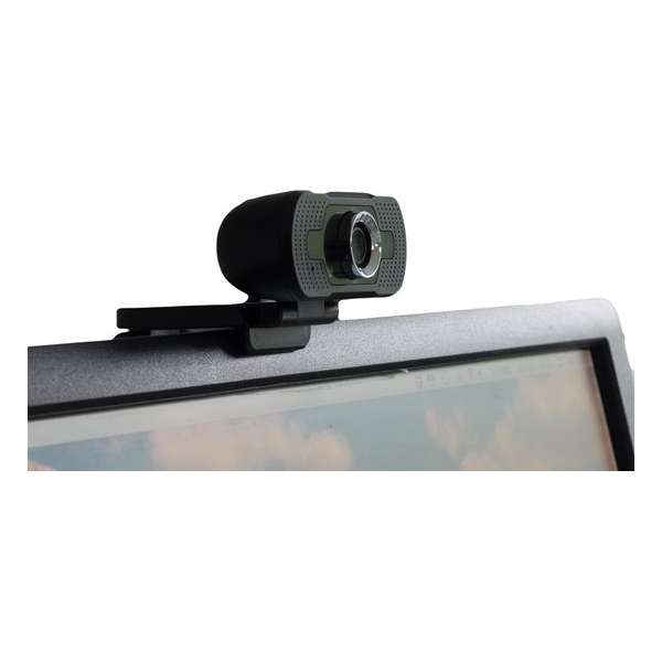 Webcam Full HD 1080 p met ingebouwde microfoon, verstelbaar, USB-direct power, plug and play