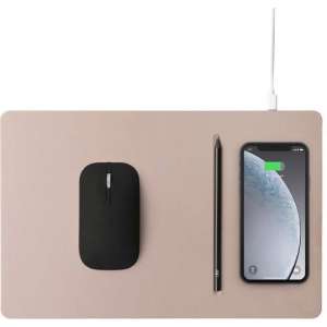 POUT HANDS3 PRO Fast Wireless Charging Mouse Pad Cream