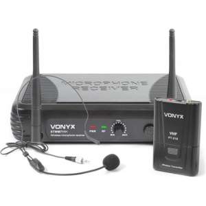 Vonyx STWM711H 1-Kanaals VHF Draadloos Headset Microfoon Systeem