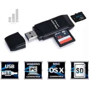 Kaartlezer-Adapter-MINI 5 Gbps -Super- snel- USB 3.0 Micro SD/SDXC TF