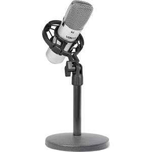 Studio microfoon - Vonyx CM400 studio condensatormicrofoon met shockmount en tafelstandaard - Ideaal voor studio of podcasts